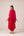 Pink red embroidered kaftan pant set