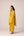Mustard yellow embroidered kaftan pants set