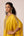 Mustard yellow embroidered kaftan pants set