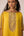 Mustard yellow embroidered kaftan pants set