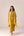 Mustard yellow embroidered kaftan pants set