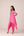 Coral pink embroidered kurta dhoti set