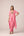 Coral pink embroidered kurta dhoti set
