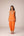 Mustard orange zardozi embroidered top dhoti set.