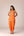 Mustard orange zardozi embroidered top dhoti set.