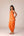 Mustard orange zardozi embroidered top dhoti set.