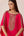 Pink zardozi embroidered kaftan pants set
