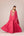 Pink green embroidered kaftan skirt set