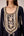 Carbon black printed and embroidered kurta pants set