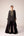 Black zardozi embroidered kaftan skirt set