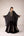 Black zardozi embroidered kaftan skirt set