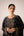 Black zardozi embroidered kaftan skirt set