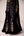 Black zardozi embroidered kaftan skirt set