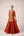 Rust orange zardozi embroidered kurta sharara set