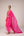 Fuschia pink zardozi  embroidered kurta pants set