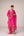 Fuschia pink zardozi  embroidered kurta pants set