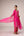 Fuschia pink zardozi  embroidered kurta pants set