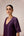 Purple wine zardozi  embroidered kurta pants set