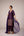 Purple wine zardozi  embroidered kurta pants set