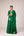 Emerald green applique embroidered kurta skirt set