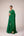 Emerald green applique embroidered kurta skirt set