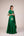 Emerald green applique embroidered kurta skirt set