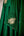 Emerald green applique embroidered kurta skirt set