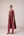 Pink wine zardozi embroidered kurta pants set
