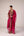 Pink wine zardozi embroidered kurta pants set
