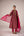 Pink wine zardozi embroidered kurta pants set
