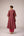 Pink wine zardozi embroidered kurta pants set