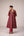 Pink wine zardozi embroidered kurta pants set