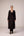 Black applique embroidered kurta trouser set