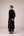 Black applique embroidered kurta trouser set