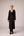 Black applique embroidered kurta trouser set