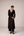 Black applique embroidered kurta trouser set