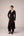Black applique embroidered kurta trouser set