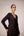 Black applique embroidered kurta trouser set