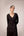 Black applique embroidered kurta trouser set