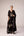 Black applique embroidered kurta trouser set