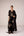 Black applique embroidered kurta trouser set