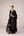 Black applique embroidered kurta trouser set