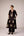 Black applique embroidered kurta trouser set