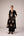 Black applique embroidered kurta trouser set