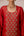 Brick red zardozi  embroidered kurta pants set