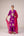 Purple pink gold applique embroidered kurta pants set