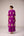 Purple pink gold applique embroidered kurta pants set