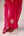 Red gold applique embroidered kurta pants set