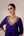 Purple zardozi embroidered kurta pants set