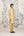 Neutral Yellow Kurta & Waistcoat Set.
